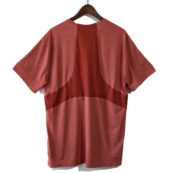 Lululemon Men’s Fast And Free Short Sleeve In Heathered Cayenne/Cayenne XL - Picture 4 of 5